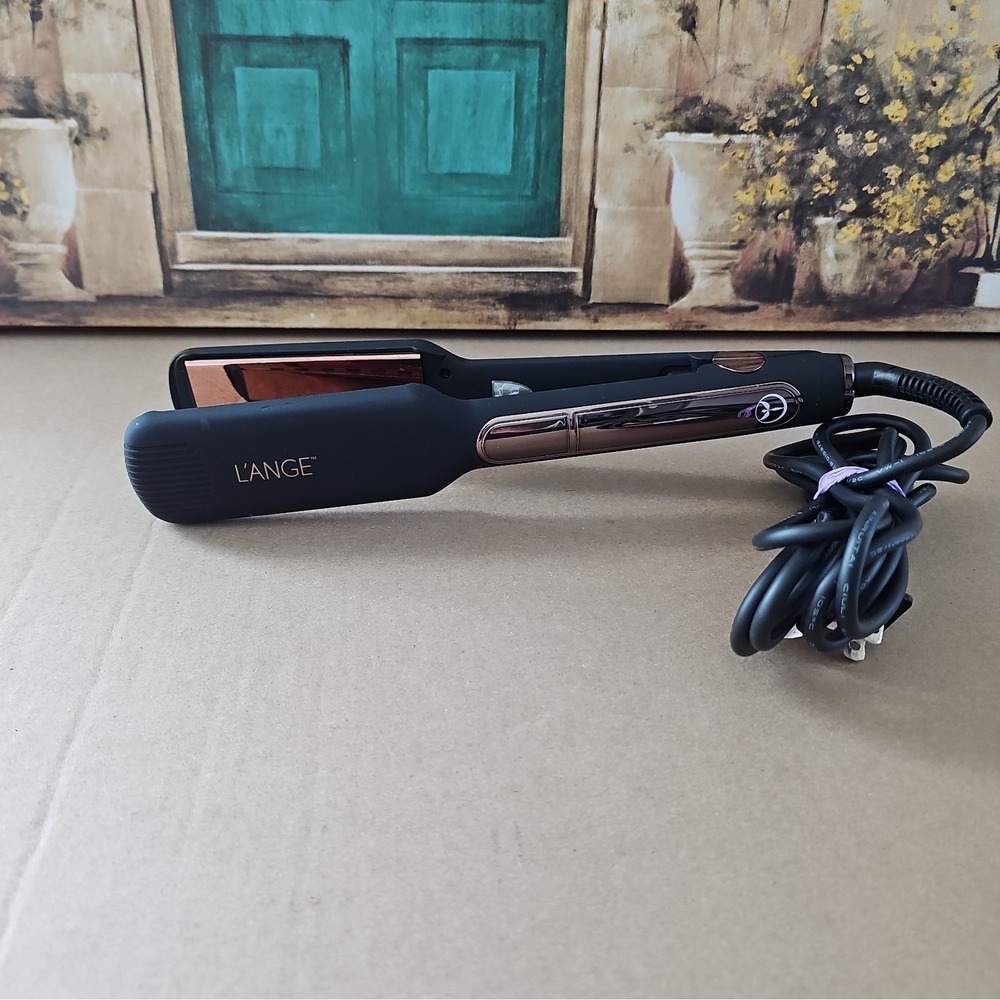 L'ANGE Lange Hair Le Gloss Titanium Rose Gold Straightener Black
